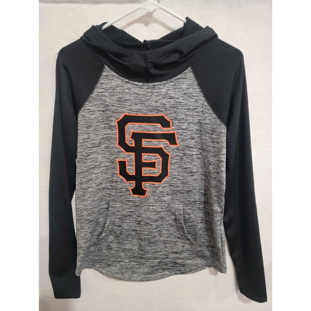 G-III 4Her Carl Banks San‎ Francisco Giants MLB Pullover Hoodie Size Small Black